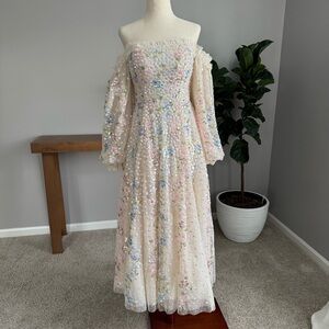 Confetti Gloss Off-Shoulder Ballerina Dress